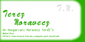 terez moravecz business card